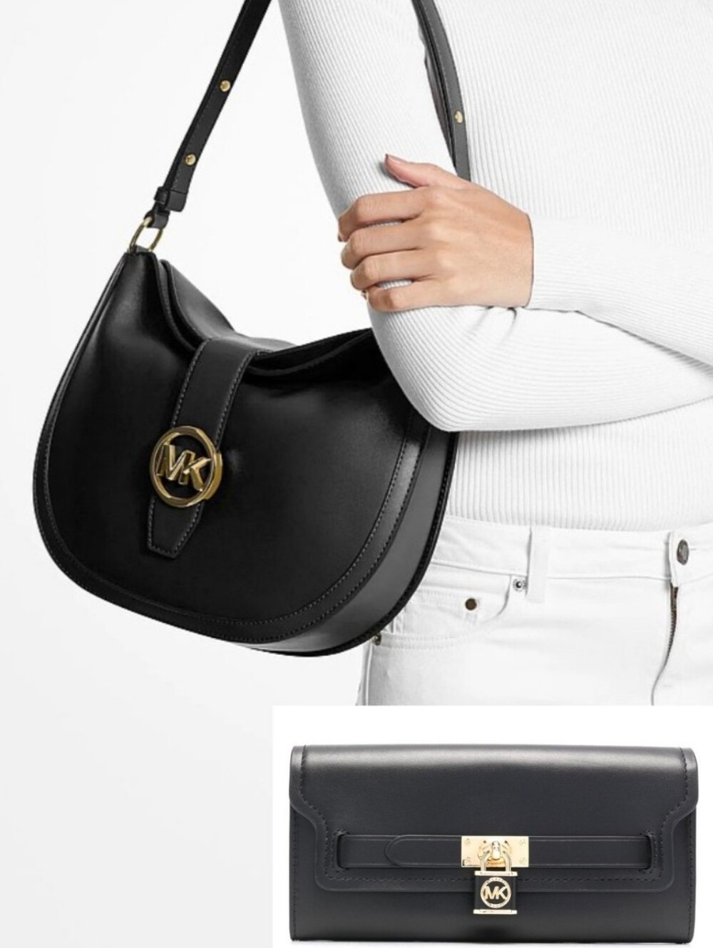 Michael Kors Gabby Shoulder Bag and Hamilton Lock Wallet
